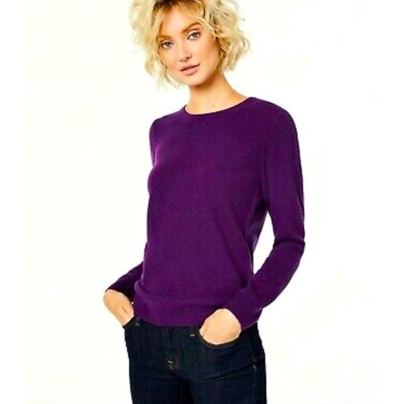 Charter Club Sweaters - NWT! CHARTER CLUB - 100% CASHMERE Sweater Heather Purple, size XS MAKE AN OFFER